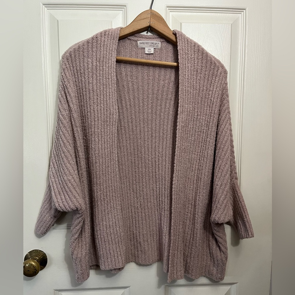 Barefoot Dreams Cozy Chic Lite Women's Shrug Cardigan - Soft Pink